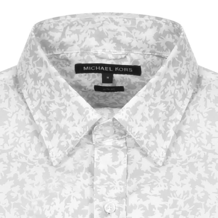Alternative Image for ProductMichael Kors Floral Short Sleeve Shirt Grey3